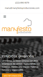 Mobile Screenshot of manyfestoproducciones.com